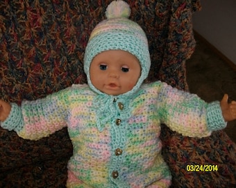 Crocheted Coverall Set