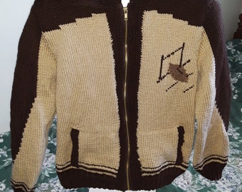 Football Knitted Cardigan-size 42"