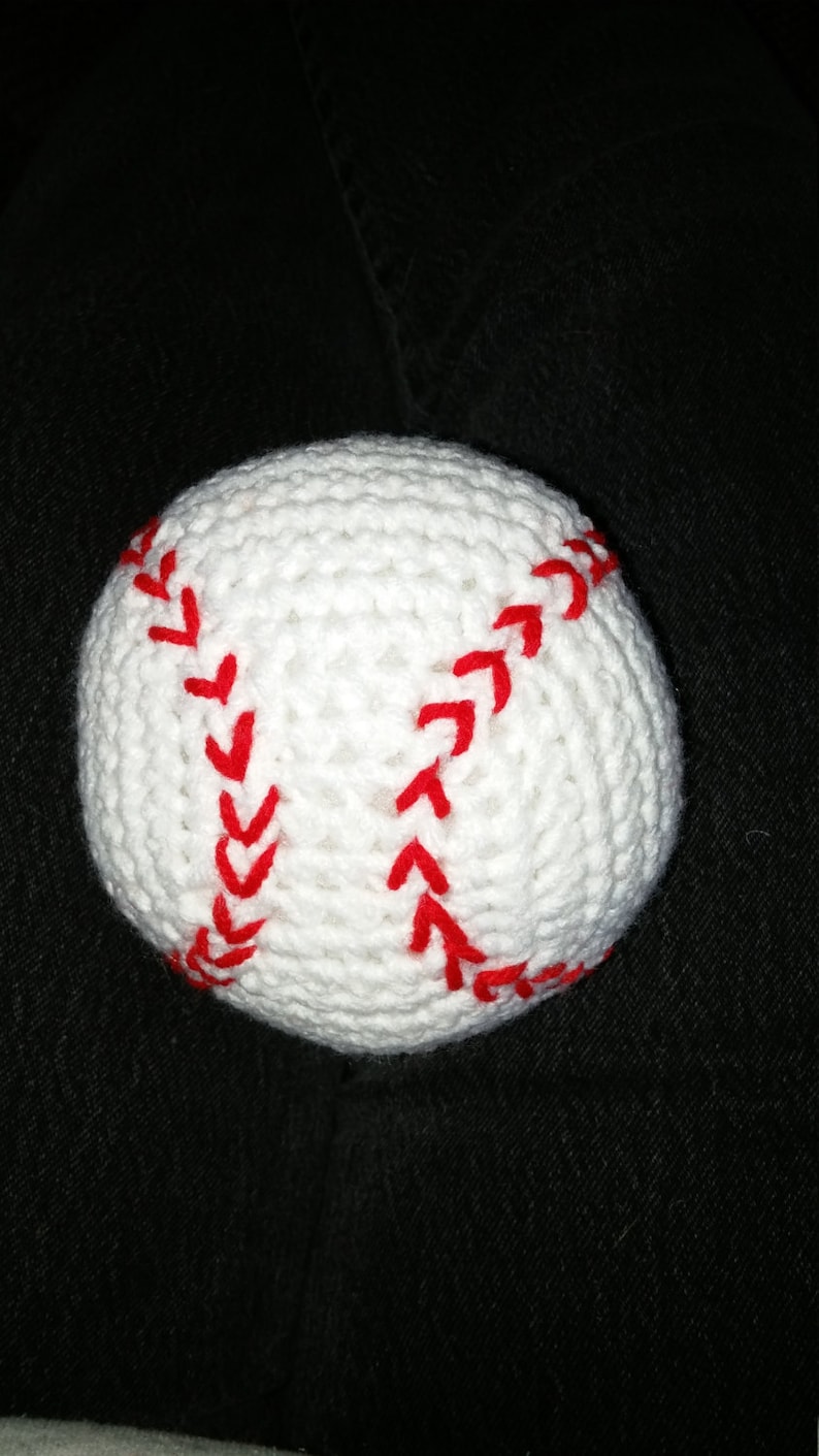 Crocheted Baseball image 1