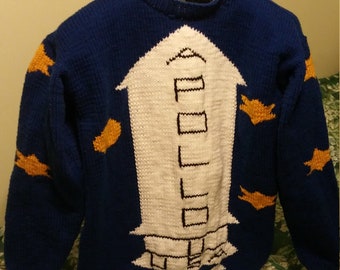 Knitted Kubrick Apollo sweater from the Shining-XS, S, & M - made to order