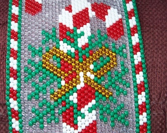 Candy Canes Beaded Banner