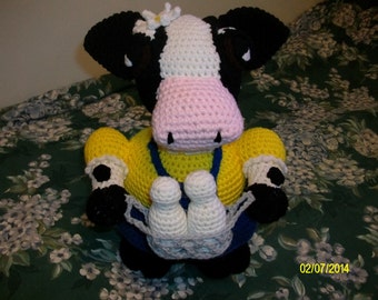 Daisy The Cow Crocheted Toy