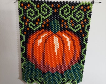 Pumpkin Beaded Banner