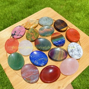 Crystal Worry Stone,Gemstone Worry Stone,ealing Palm Stone,Amethyst,Rose Quartz,Tiger Eye/Crystal More Choose Worry Stone Gift For Her