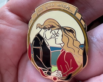 Pin de esmalte "Como desees" de Westley y Buttercup