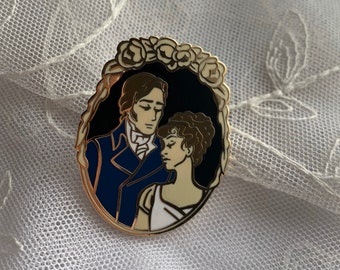 Pin esmaltado de Orgullo y prejuicio // Lizzy y el señor Darcy, Jane Austen
