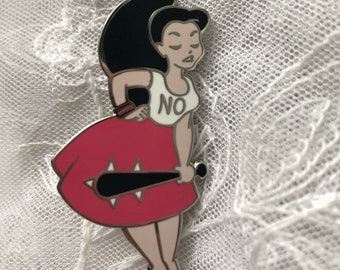 No Lady Enamel Pin // Feminist