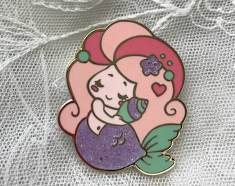 Pin de sirena pin de esmalte duro