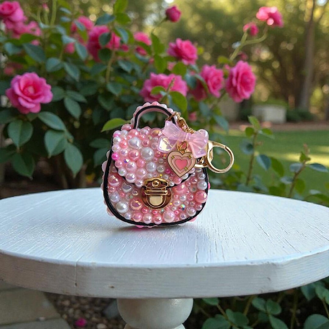 Blinged Mini Saddle Bag Keychain Purse/ Bag Charms - Etsy