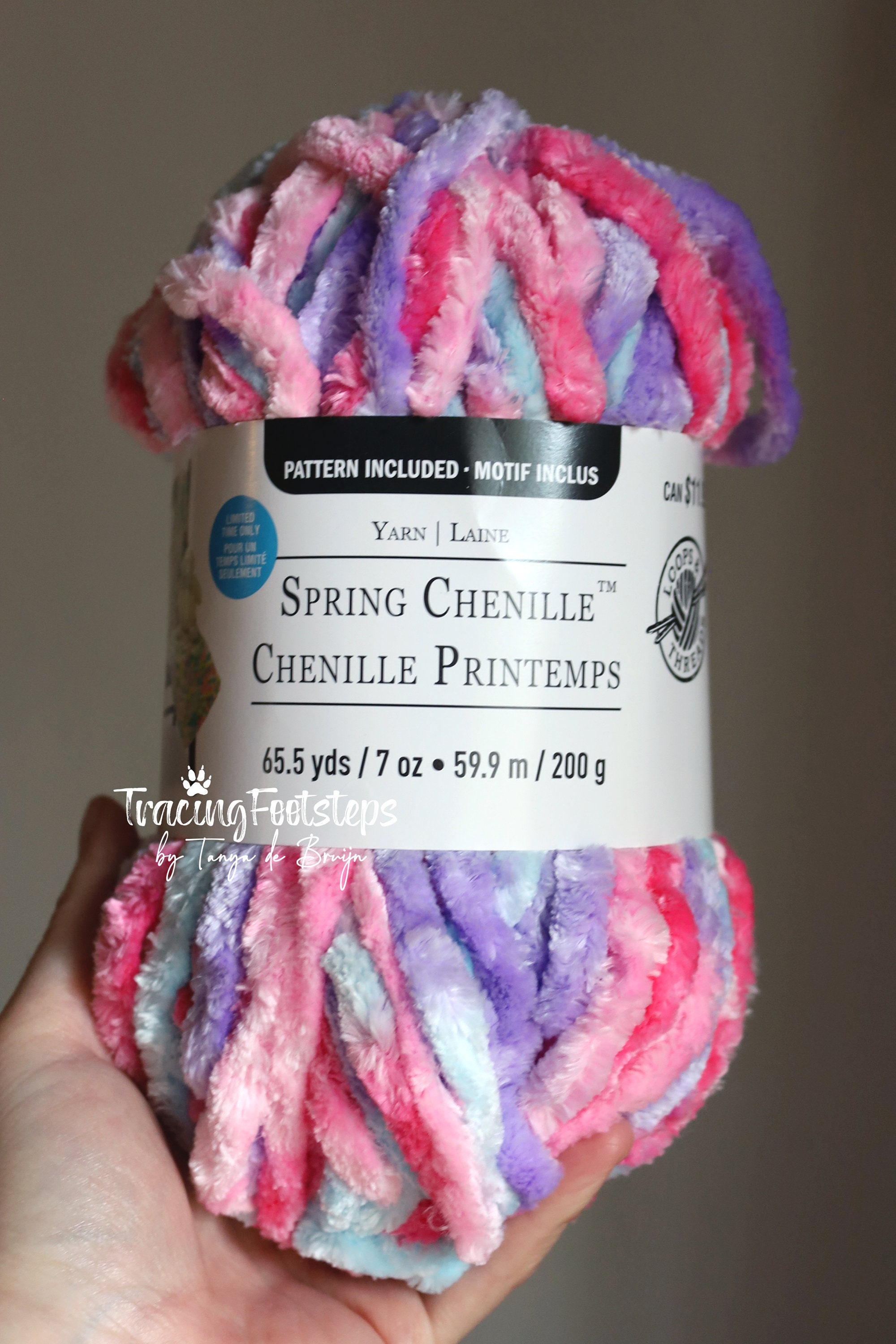 Pastel Rainbow (Hand Dyed Chenille Yarn)