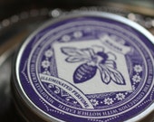 Bath and Beauty Set, Seven All Natural Botanical Fragrance Samples in Round Honey Bee Tin, Choose your favorite scents, Unique Fun Gift