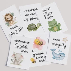 Affirmationskarten Kinder | 20er Set | Mutmachkarten | Achtsamkeitskarten | positive Glaubenssätze | Rituale | Routine | Digitaler Download