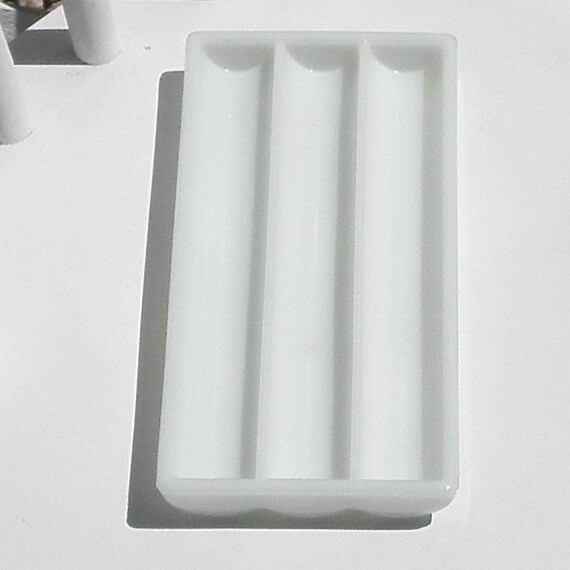 Milk Glass Dental Tray Organizer Bobbin Holder Beading Jewelry Etsy