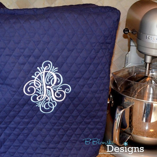 Custom Made to Order Monogram KitchenAid Mixer Cover Choose Colors