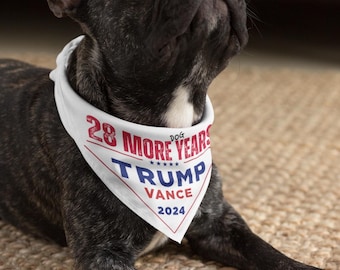 Cachorros para Trump / 28 años más (de perro) / Bandana de poliéster para perros /