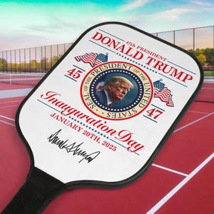 Inaugural Trump Pickleball Set | Custom Made Pickleball Trump Paddles | Trump Gift |