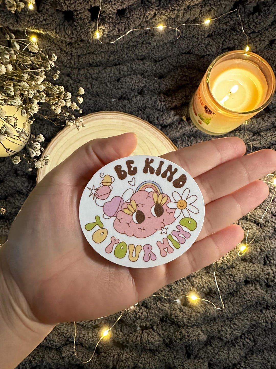 Be Kind to Your Mind Sticker | Mental Health Vinyl Sticker - Etsy