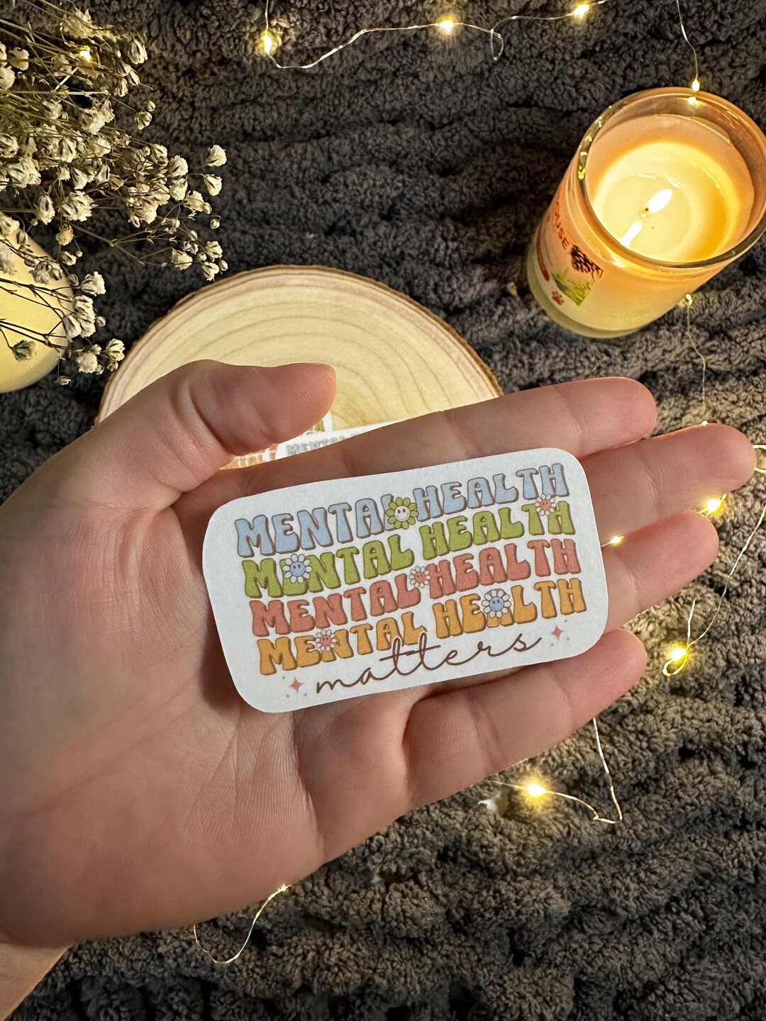 Mental Health Matters Vinyl Sticker | Self-care and Positivity Sticker ...