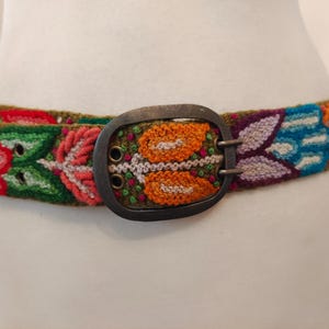 Hand Made Double Prong Wool Belt Made in Peru