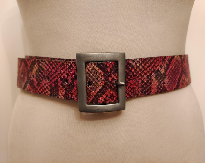 Regular Snake Pattern Belt by Take TwoMade In Italy