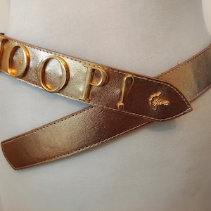 Golden Leather Belt by JOOP