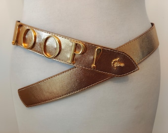 Golden Leather Belt by JOOP