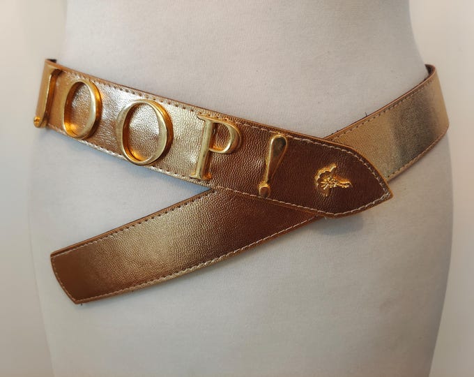 Golden Leather Belt by JOOP
