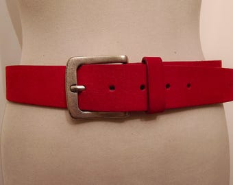 Real Leather Vintage 90's Powder Pink Belt by S.Oliver