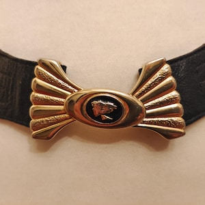 Orciani Vintage Womens Wide Leather Waist Belt Beautiful