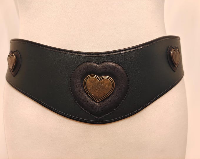 80's Vintage Dark Green Leather Belt by Schloßgangl Made in Austria