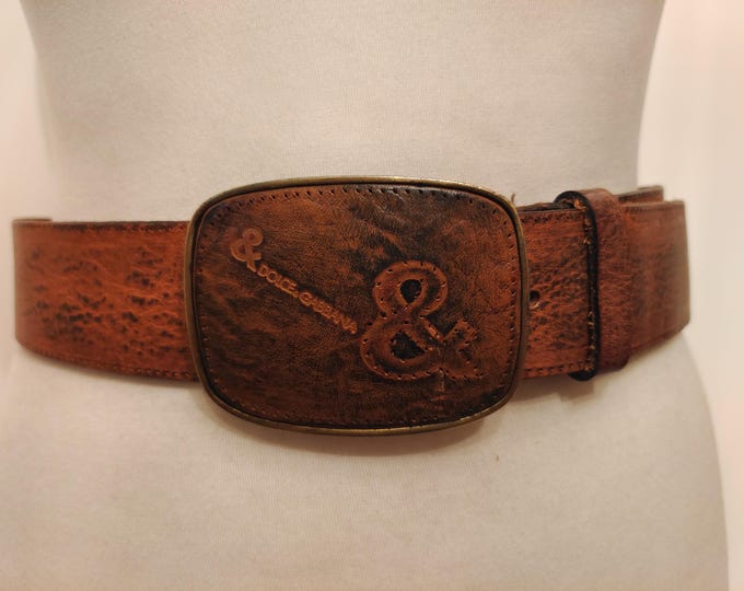 Brown Real Leather Belt by Dolce & Gabbana