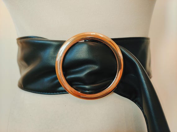 X-Large Adjustable Leather Belt with Gold Buckle for Women s-l400.jpg main image 4
