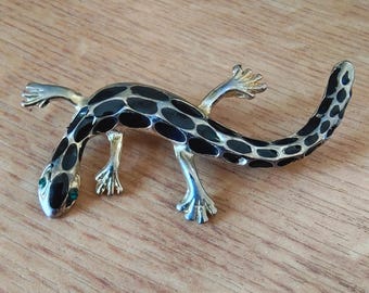 90's Vintage Lizard Brooch Made in Taiwan