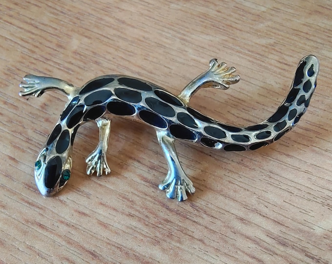 90's Vintage Lizard Brooch Made in Taiwan