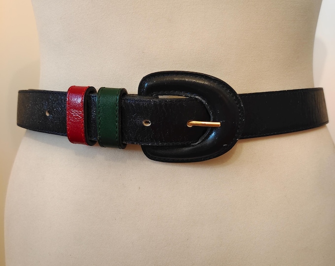 Regular Real Leather Vintage 80's Belt Made in Italy