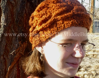 Daphne Leaf Cable Headwrap PDF Pattern