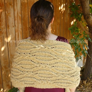 Plaits of Gold Shawl PDF Pattern image 1