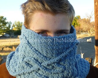 Lochain Cabled Waves Cowl PDF Pattern