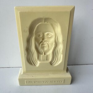Tabletop Plaque Face of Christ I Am With You Christus Gardens