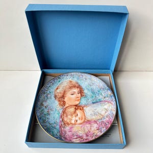 Vintage 1987 Muttertag Sammler Geschenk Teller von Edwin M. knowles