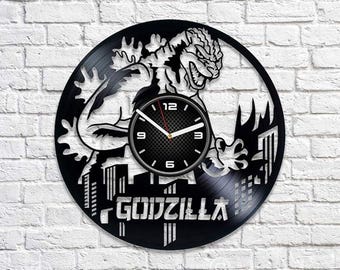 Japanese Monster Christmas Gifts For Men, Vinyl Record Wall Clock, Dorm Room Wall Art, Movie Home Decor, Kids Gift Idea