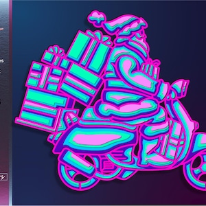 Santa Claus SVG, Christmas Cricut Designs, Laser Cutting, Multilayer DXF, Instant Digital Download, 5 Layered Art, X-Mas Craft