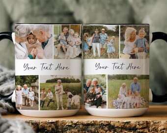Grandparents Photo Mug, Personalized Grandparents Photo Mug, Mug For Grandpa, Mug For Grandma, Gift For Grandparents, Personalized Photo Mug