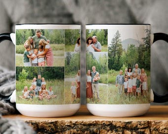 Personalized Photo Mug, Custom Family Photo Coffee Mug, Coffee Cup Gift for Dad Mom Loved Ones, Custom Mug for Family and Friends