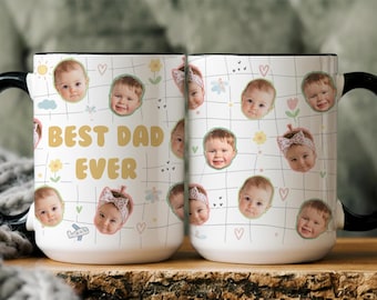 Personalized Photo Mug, Custom Coffee Mug, Baby Face Cup, Custom Baby Mug, Unique Photo Gift, Dad Gift, Dad mug, Custom Picture Mug