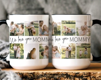Personalized Photo Mug, Custom Family Photo Coffee Mug, Coffee Cup Gift for Mom Dad Loved Ones, Custom Mug for Mom, Mother’s Day Gift