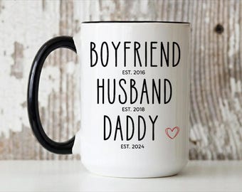 First Time Dad Gift From Wife, Gift for New Mom, Gifts For New Dad, Pregnancy Reveal First Time Dad Gift, Pregnancy Reveal Mug