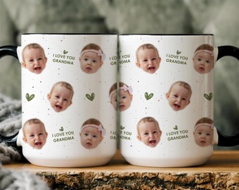 Personalized Photo Mug, Father's day mug, Custom Coffee Mug, Custom Baby Mug, Baby Face Cup, Grandpa Gift, Grandma Gift, Custom Picture Mug