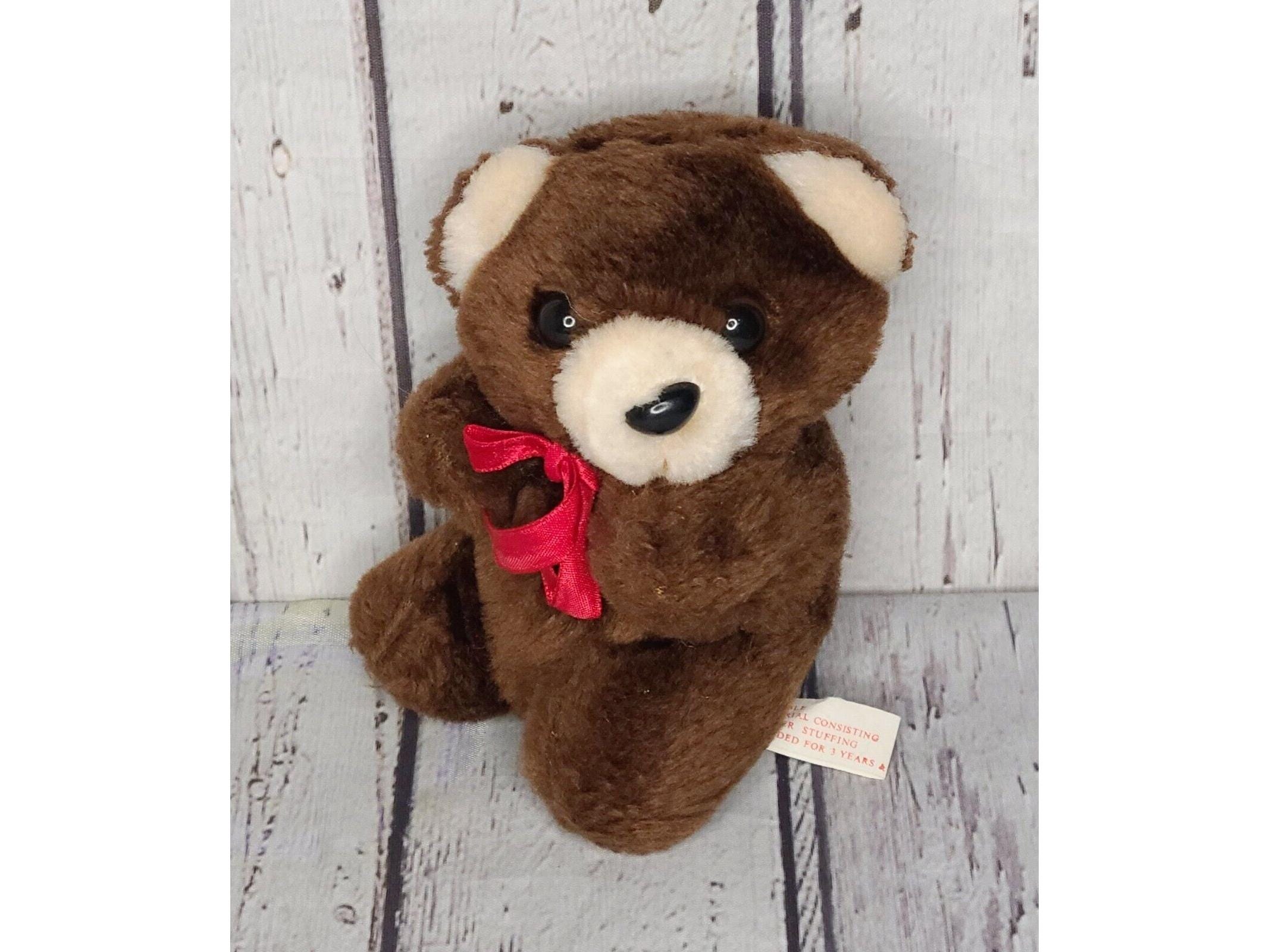 Vintage teddy bear red ribbon - Etsy 日本