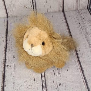 4&quot; Vintage Mini Russ Berrie King Lion Plush Itty Bitties Cat Stuffed Animal Toy